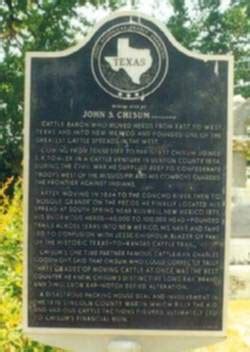 distrx | Cattleman John S. Chisum Burial Site