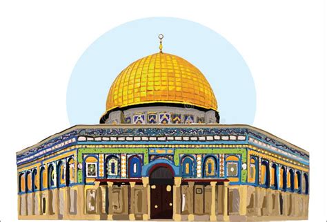 Al-Aqsa Mosque Hand Drawing Vector. Jerusalem Stock Vector ...