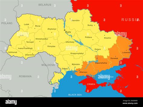 Ukraine map after referendums in Donetsk, Luhansk, Kherson and ...