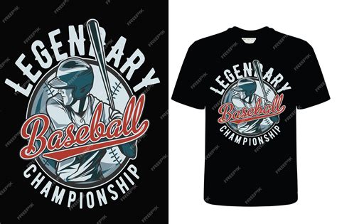 Premium Vector | A black t - shirt with the name legendary baseball on it