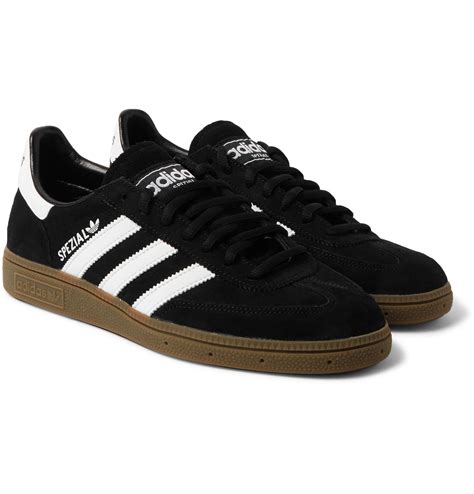 adidas Originals Spezial Leather-trimmed Suede Sneakers in Black for ...