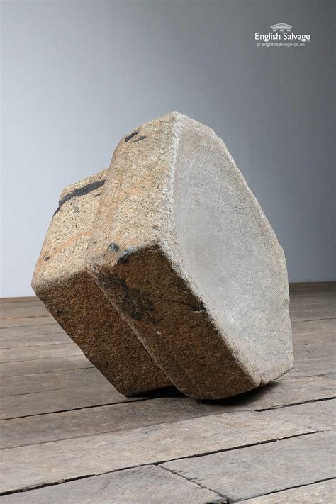 Reclaimed old stone mortar / bowl from India