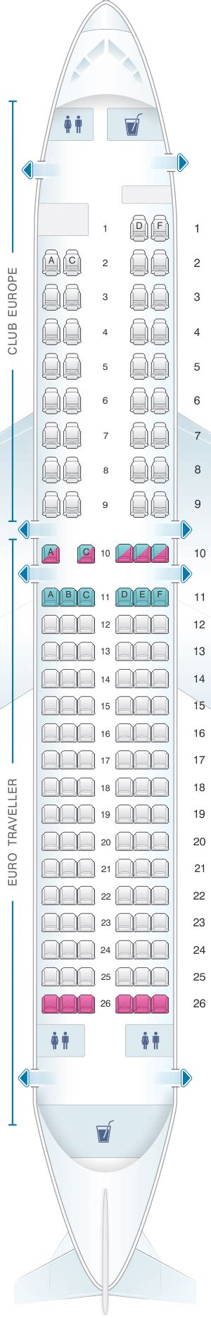 Seat Map British Airways Boeing B737 400 European Layout | SeatMaestro