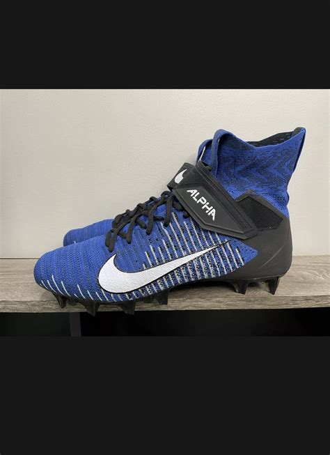 Nike Alpha Menace Elite 2 Flyknit Football Cleats Blue AO3374-402 Mens ...