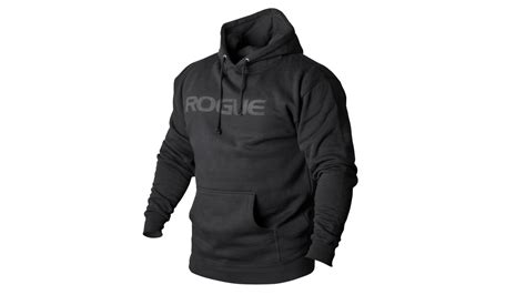 Rogue Basic Hoodie - Black w/ Black Text | Rogue Fitness Canada