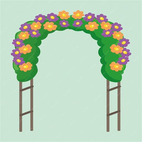 Premium Vector | Flower arch clipart art design vector