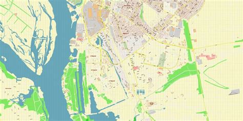 Zaporizhzhia Ukraine Map Vector Exact City Plan High Detailed Street ...