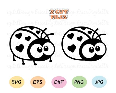 Ladybug SVG Cut File for Cricut & Silhouette Love Lady Bug Beetle ...