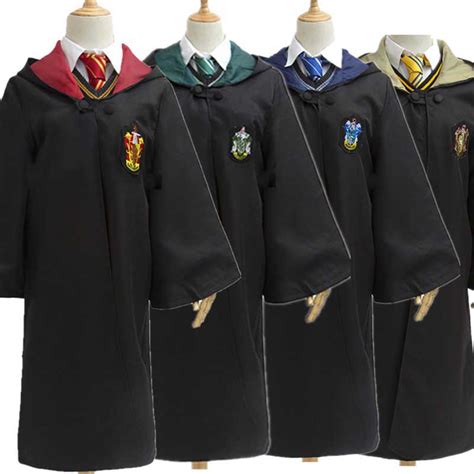 Hogwarts Robe Cloak for Houses with Crest - Jedmark