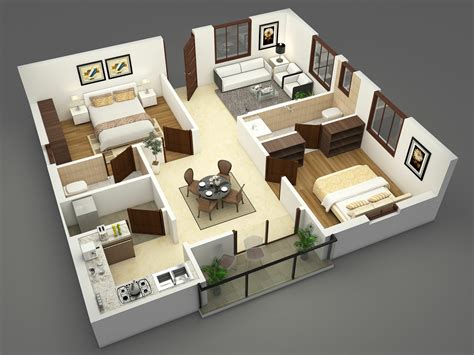 Middle Class 3 BHK Flat Idei de design interior pentru casa ta – 4Share