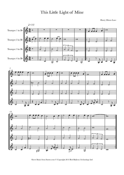 Harry Dixon Loes - This Little Light of Mine Sheet music for Trumpet ...