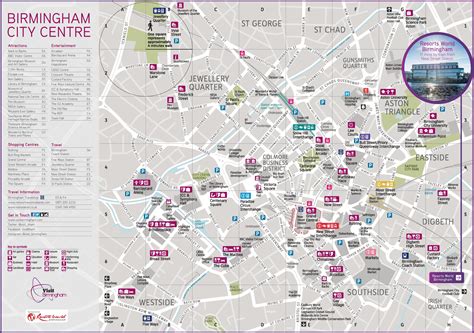 Birmingham city center map