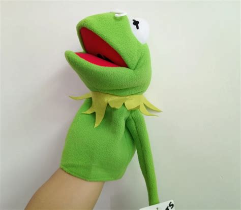 Disney Rare The Muppets Puppet Kermit Frog Plush 40cm Hand Puppets Baby ...