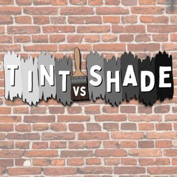 POSTER: Tint vs Shade - reference by Art with Mrs Dikeman | TPT