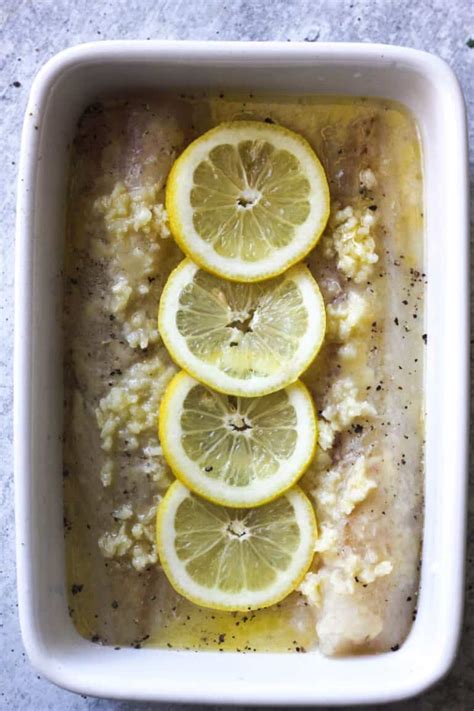 Baked Pollock with Lemon Garlic Butter - The Top Meal