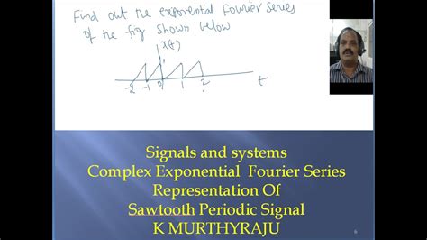 Complex Exponential Fourier Series of Sawtooth Waveform - YouTube