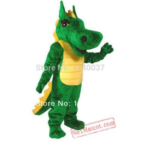 Low Price Big Green Dragon Mascot Costume