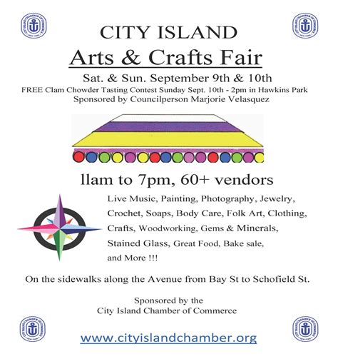 Showcase your work for the Fall 2023 Arts & Crafts Fair - City Island ...