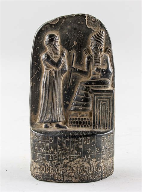 Code of Hammurabi Stele Miniature Replica