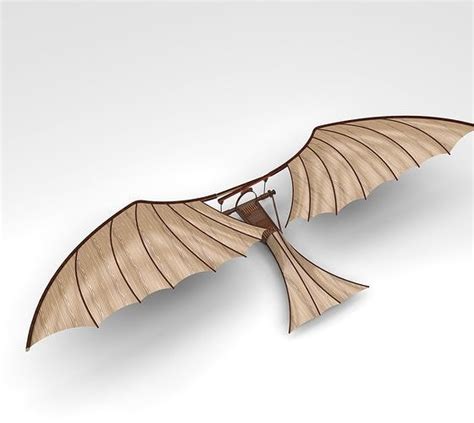 Leonardo Da Vinci Ornithopter 3D model 3D printable | CGTrader