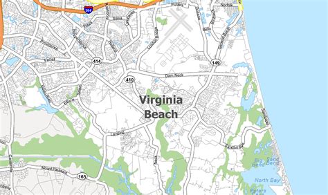 Virginia Beach Map, Virginia - GIS Geography