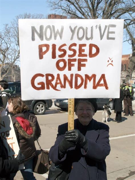 Sunny Day Pic ~ Protest Signs Funny Protests March Grandma Sign ...