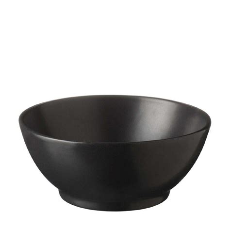 Classic Round Soup Bowl Satin Charcoal Black - Jenggala Keramik Bali ...