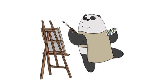 We Bare Bears Panda Painting transparent PNG - StickPNG