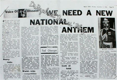 Old National Anthem Of Nigeria - Lyrics And Important Things You Should ...