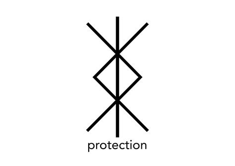 Norse symbol for protection, Nordic viking bind rune magic script ...