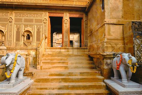 Laxminath Temple inside Jaisalmer Fort. Jaisalmer, Rajasthan, India ...