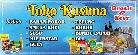 Spanduk Warung Sembako Cdr Contoh Banner Minuman Kekinian Segar - IMAGESEE