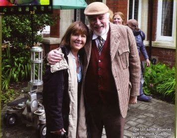 Elisabeth Sladen and Nicholas Courtney on the set of The Sarah Jane ...