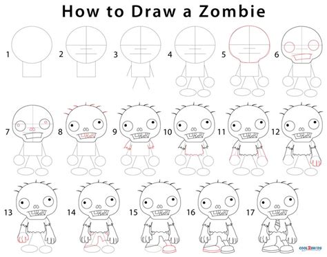 How To Draw Zombies Step By - Outsiderough11