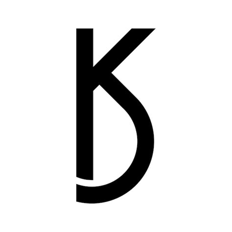 Free Vector | Letter k b logo design template