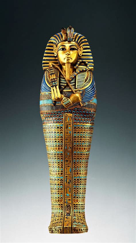 23. Tutankhamun's tomb, innermost coffin | Ancient egypt art, Ancient ...