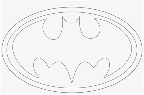 Batman Logo Stencil - Superheroes Logos Coloring Pages Transparent PNG ...