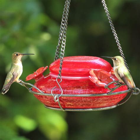 Modern Hummingbird Feeder - Solid Red (Model# MHF4) – natureswaybirds.com