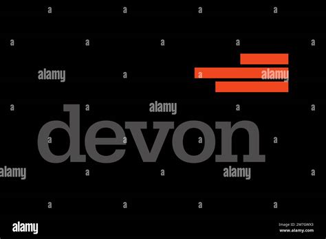 Devon Energy, Logo, Black background Stock Photo - Alamy