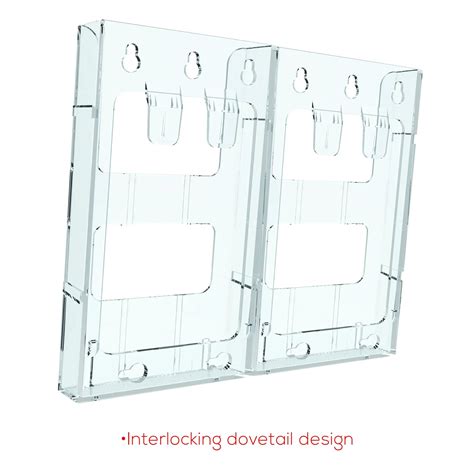 A4 Lit-Loc Brochure Holder Wall Mount