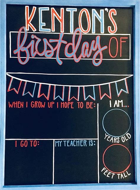 First Day of School Chalkboard | Etsy