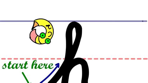 Pencil Pete's Cursive Writing - Lowercase h | Learning cursive, Cursive ...