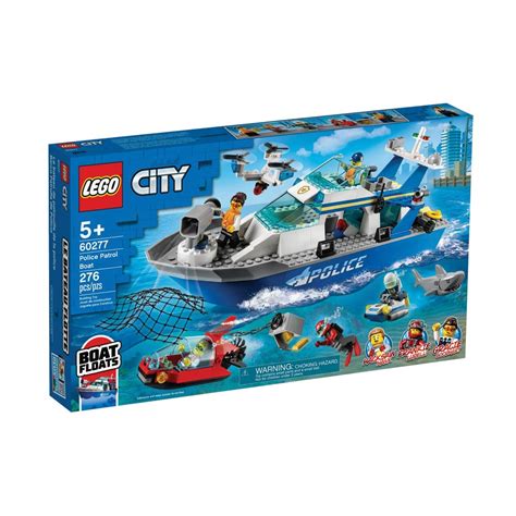 60277 Lego City Police Patrol Boat - Brickly