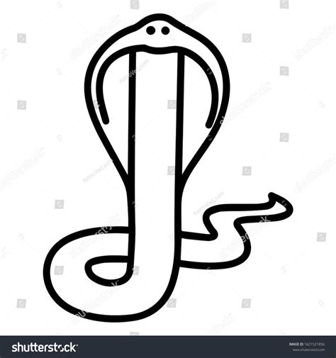 Simple Easy Drawing Snake Stock Illustration 1621521856 | Shutterstock