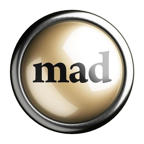 mad word on isolated button 6374559 Stock Photo at Vecteezy