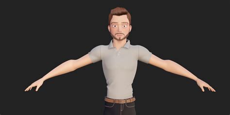 Rigged - Stylized Character Boy - Dung - Blender Cycles And Eevee ...