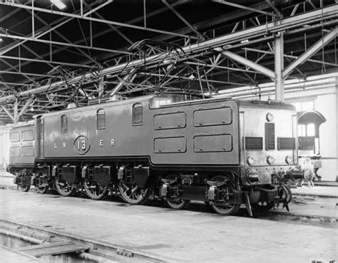 North Eastern Railway electric locomotive No 13 in LNER livery as ...