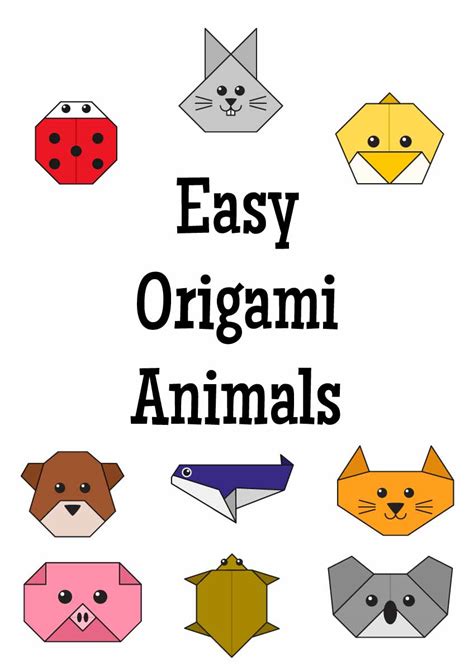 9 Easy origami animals (PDF) - ESL Vault