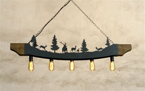 Rustic Five Lights Fixture Cabin Chandelier Rustic Ceiling - Etsy ...