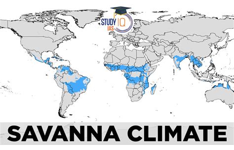 Savanna Climate, Distribution, Climatic Conditions & Map